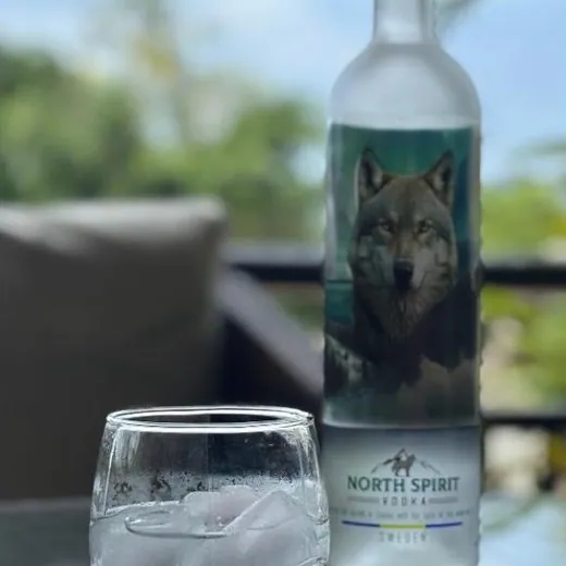 A On The Rocks made with North Spirit