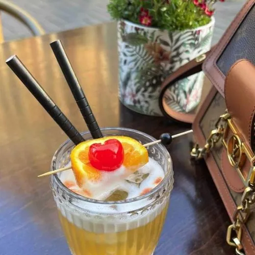 A Vodka Sour made with North Spirit